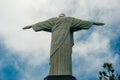 The Christ the Redeemer statue a top the Corcovado Mountain in Rio de Janeiro, Brazil Royalty Free Stock Photo