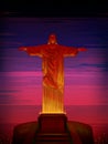 Christ the Redeemer world famous historical monument of Rio de Janeiro, Brazil Royalty Free Stock Photo