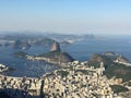 View PÃÂ£o de AÃÂ§ÃÂºcar Rio de Janeiro Cristo redentor Royalty Free Stock Photo