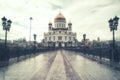 Christ the Savior Cathedral - the main cathedral of the Russian Royalty Free Stock Photo