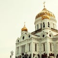 Christ the Savior Church in Moscow, Russia. Royalty Free Stock Photo