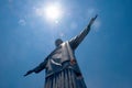 Christ statue in Corcovado in Rio de Janeiro Royalty Free Stock Photo