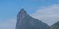 Christ statue over the city of Rio de Janeiro Royalty Free Stock Photo