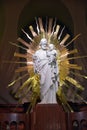 Christ statue of Saint Joseph Oratory of Mount Royal Crypt church Royalty Free Stock Photo