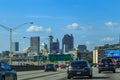 Driving into Downtown Atlanta, Georgia