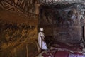 Christain priest in Abuna Yemata church in Ethiopia Royalty Free Stock Photo