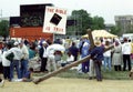 A Christan event held at the Mall in Washngton DC