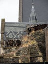 Christchurch Cathedral Earthquake Damage Royalty Free Stock Photo