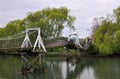 Christchurch Earthquake - Cam River Bridge Damage Royalty Free Stock Photo