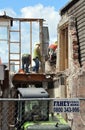 Christchurch Earthquake - Construction Workers Royalty Free Stock Photo