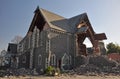 Christchurch Earthquake - St. Lukes Church Royalty Free Stock Photo