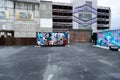 View of multi storey carpark building Royalty Free Stock Photo