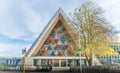 Christchurch, New Zealand -October-01-2017 : The Cardboard Cathedral in Christchurch, New Zealand. Royalty Free Stock Photo