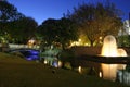 Christchurch at night Royalty Free Stock Photo