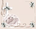 Christening Baptism invitation Royalty Free Stock Photo