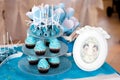 Christening twins sweets stand