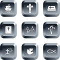 Christian buttons Royalty Free Stock Photo