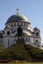 Christian cathedral Saint Sava Royalty Free Stock Photo