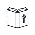 Christian and catholic bible symbol vector design