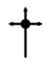 Christian and catholic cross silhouette vector design Royalty Free Stock Photo