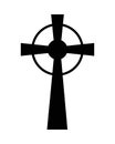 Christian and catholic cross silhouette vector design Royalty Free Stock Photo