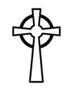 Christian and catholic cross silhouette vector design Royalty Free Stock Photo