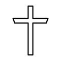 Christian and catholic cross silhouette vector design Royalty Free Stock Photo