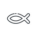 Christian and catholic fish symbol vector design Royalty Free Stock Photo