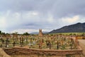 Christian cemetary in Taos Pueblo, New Mexico Royalty Free Stock Photo