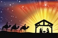 Christian Christmas Nativity Scene Royalty Free Stock Photo