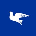 Christian church logo. Dove icon, Holy Spirit