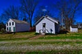 Christian county IL historic courthouse and schoolhouse Royalty Free Stock Photo