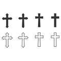 Christian cross icon vector design symbol Royalty Free Stock Photo