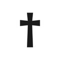 Christian cross icon vector design symbol Royalty Free Stock Photo