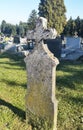 Christian cross at cemetery in Slatina Croatia - Virovitica-Podravina County Royalty Free Stock Photo