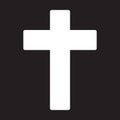 Christian cross icon, christianity vector illustration.