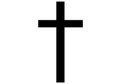 Christian Cross icon vector Royalty Free Stock Photo