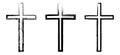 Christian cross icon. World religion symbols. Isolated vector illustration Royalty Free Stock Photo