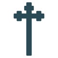 Christian cross Isolated Vector Icon which can easily modify or edit