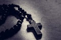 Christian cross necklace - spirituality concept