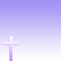 Christian Cross Purple Background