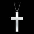 Christian Cross and Silver Chain Necklace