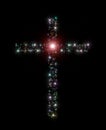 Christian cross stars Royalty Free Stock Photo