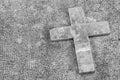 Christian Cross Stone Royalty Free Stock Photo