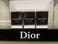 Christian Dior Sauvage Eau De Parfum perfume for men, in perfume shop January 15, 2020 in Russia, Kazan, Ibragimov Avenue 56 Royalty Free Stock Photo