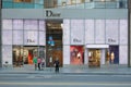 Christian Dior shop at dusk in 57th Street, in New York