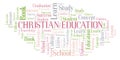 Christian Education word cloud.