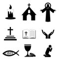 Christian Faith Icons.