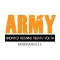 Christian Quote, ARMY, Anointed Reigning Mighty Youth