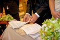 Christian faith weddings ceremony and refreshments Royalty Free Stock Photo